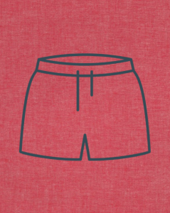 Szorty męskie czerwone