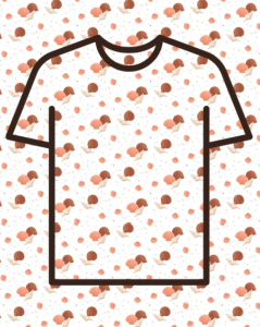 Koszulka dziecięca muszelki