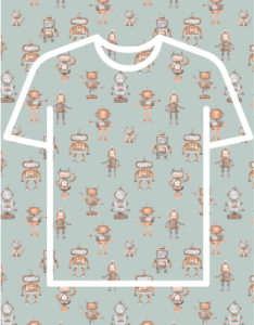 Koszulka dziecięca roboty duże