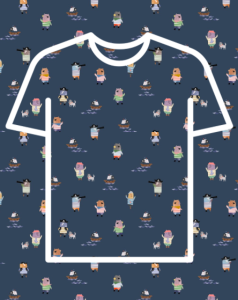 Koszulka dziecięca piraci jeans